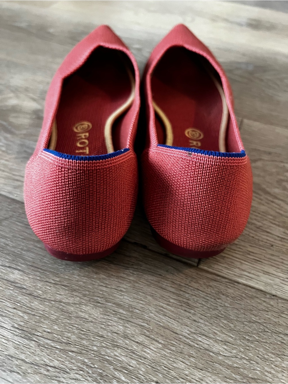 Rothy's The Point Copper Pink Pointed Toe Knit Flats Size 11 Rare Retired - Picture 7 of 10